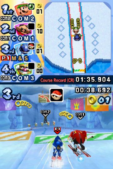 Immagine -9 del gioco Mario & Sonic ai Giochi Olimpici Invernali per Nintendo DS